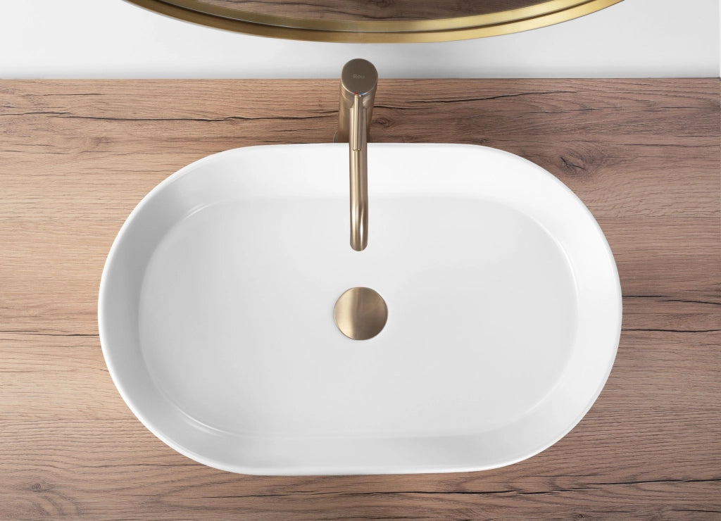 Lavabo Da Appoggio Rea Nadia 60 White Matt