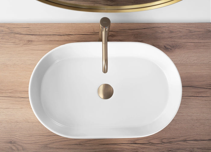 Lavabo Da Appoggio Rea Nadia 60 White Matt