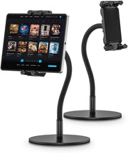 Sostegno per tablet 360° rotativo - Base metallica solida - Antiscivolo - Manico flessibile da 31,5 cm - Zwanenhals - Stevigli base metallica - Sostegno per tablet antislip