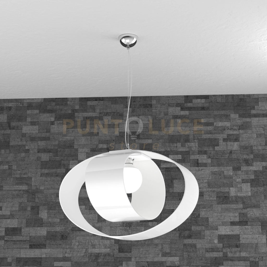 LAP SOSPENSIONE D.55 CM. 1 LUCE BIANCO 1146-S55-BI