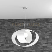 LAP SOSPENSIONE D.55 CM. 1 LUCE BIANCO 1146-S55-BI