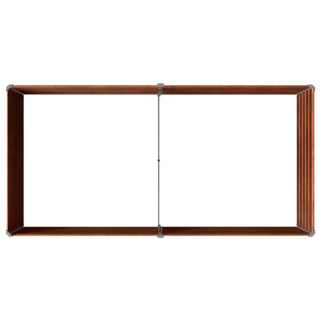Letto rialzato da giardino Ruggine 160 x 80 x 55 cm cartone 8006402