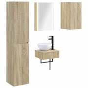 Set di mobili per il bagno 5 pcs Rovere Sonoma 3407257