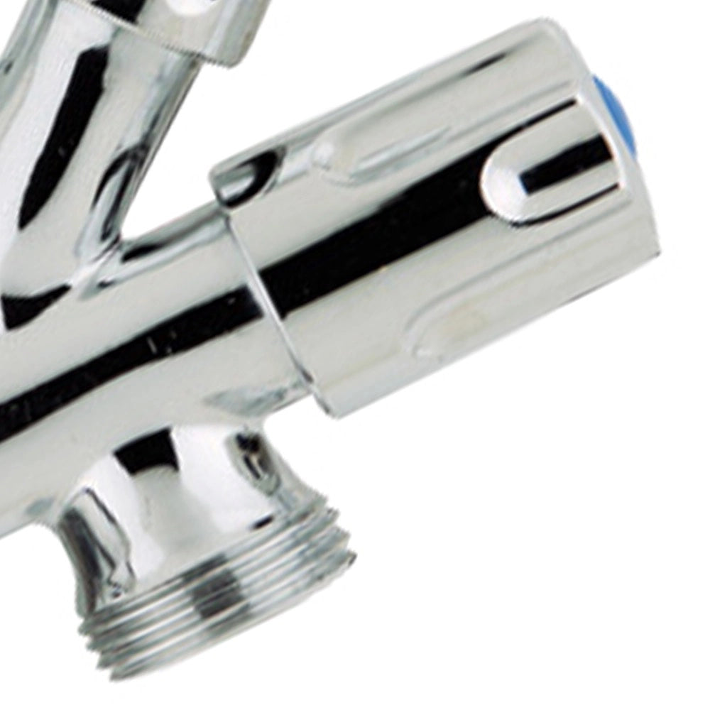 Rubinetto cromato sottolavabo 1/2" - 3/8" - 3/4" dado conico alto
