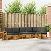 Set divano sezionale con cuscino 6 pcs Naturale e Antracite 3374892