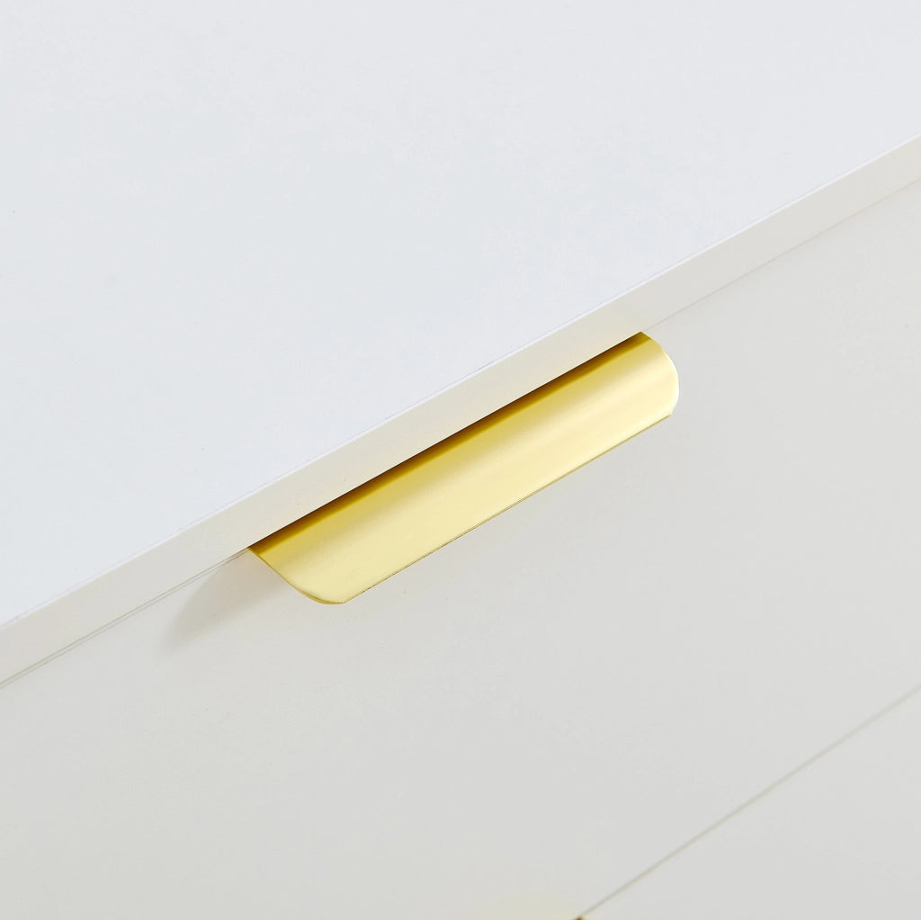 Sideboard con 2 ante e 3 cassetti 160x40x81;5 cm in MDF bianco