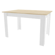 Tavolo da pranzo NP in rovere sonoma e bianco 120x80 cm