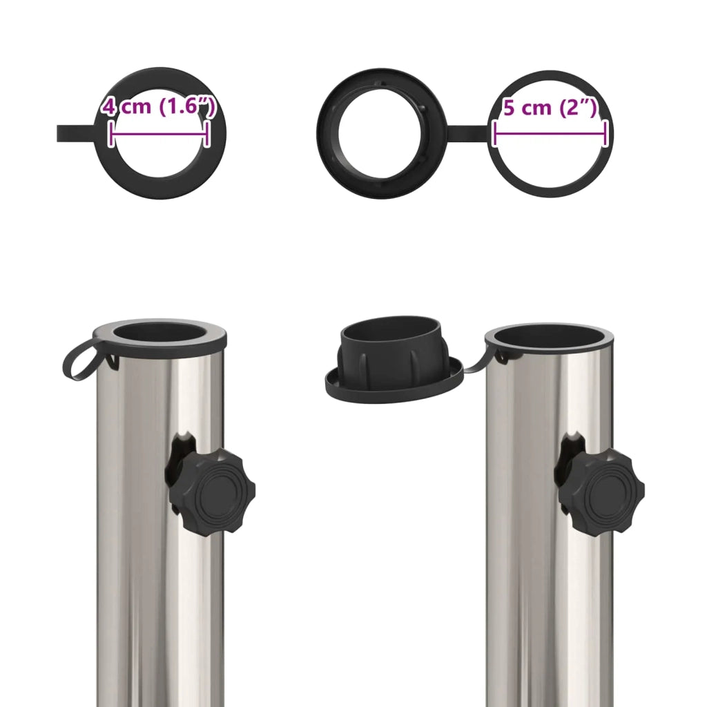Base per parasole per palo da 40-50 mm 26.45 kg Grigio 42034378