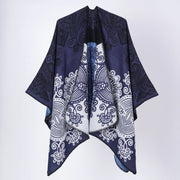 Cardigan/scialle a mantella da donna con motivo retr¨° a righe