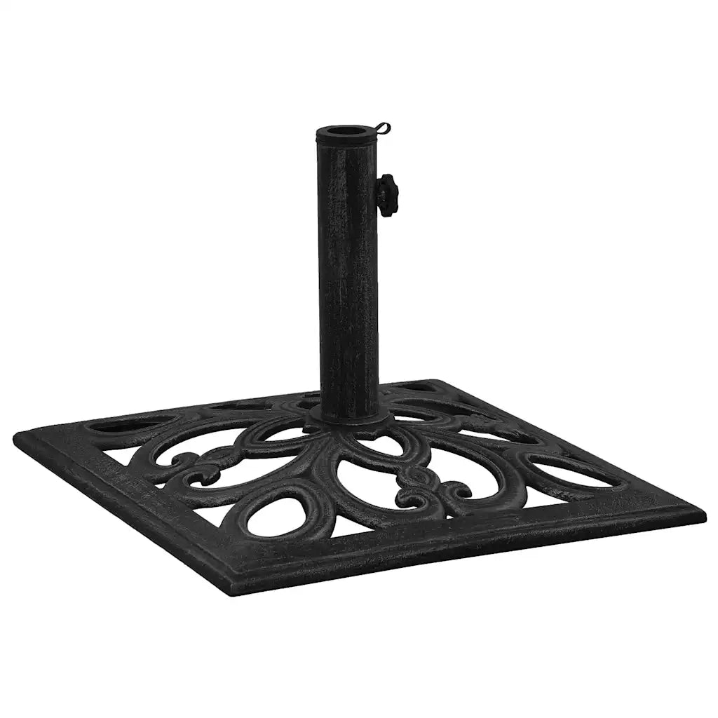 Base per Ombrellone Nera 47x47x33 cm in Ghisa cod mxl 61587