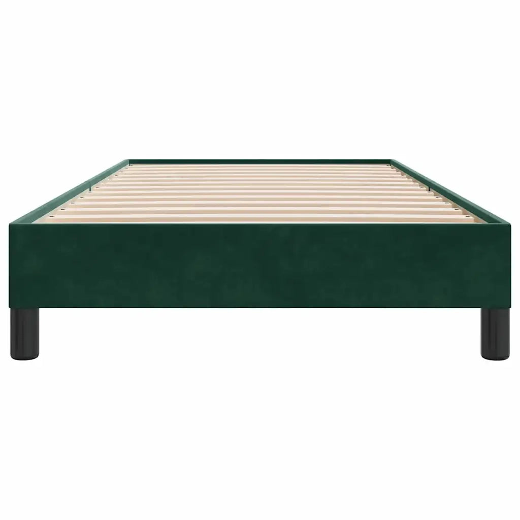 Giroletto senza Materasso Verde Scuro 90x210 cm in Velluto 4101340