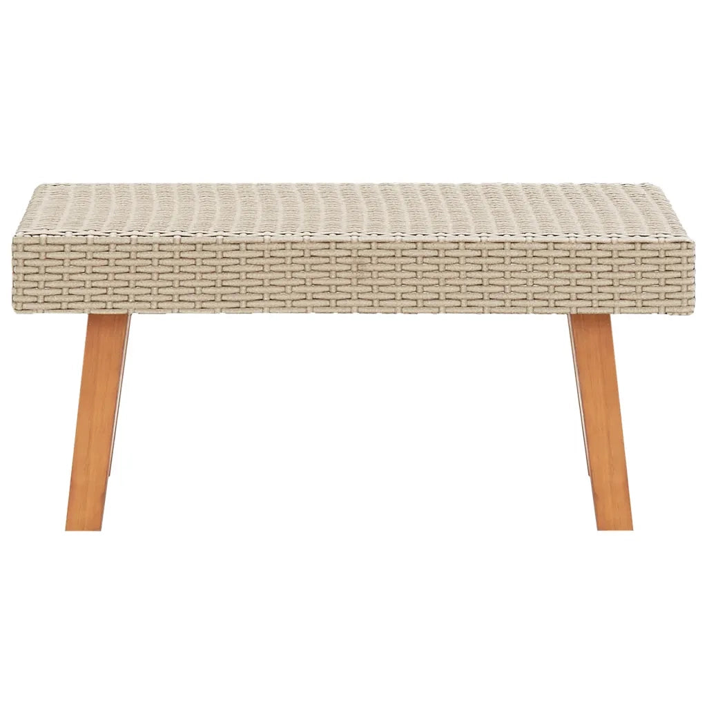 Set Divani da Giardino 4 pz con Cuscini in Polyrattan Beige