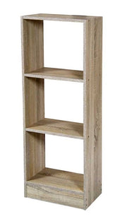 GAIA SCAFFALE LIBRERIA IN LEGNO A 3 RIPIANI 40X24XH105 CM IN COLORE ROVERE
