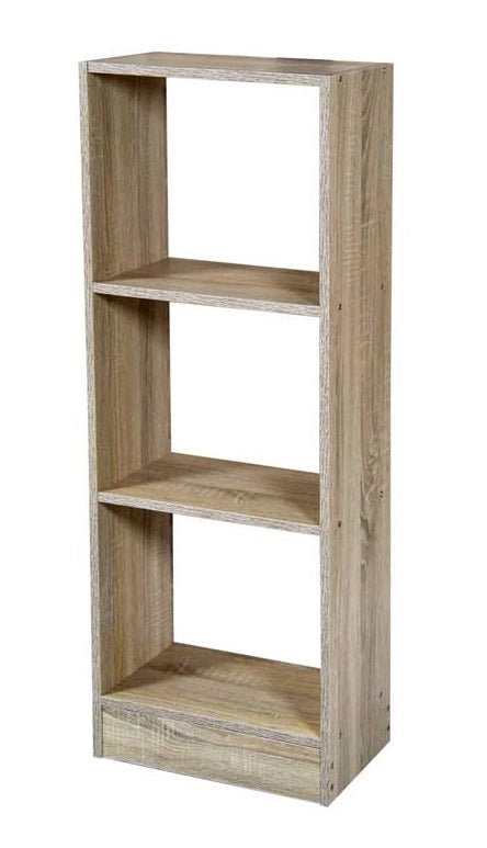 GAIA SCAFFALE LIBRERIA IN LEGNO A 3 RIPIANI 40X24XH105 CM IN COLORE ROVERE