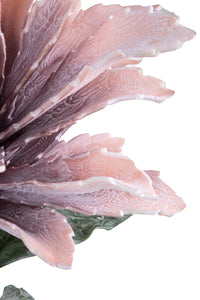 Set 2 Fiori Artificiali Ginger Foam con Foglie Altezza 70 cm Viola