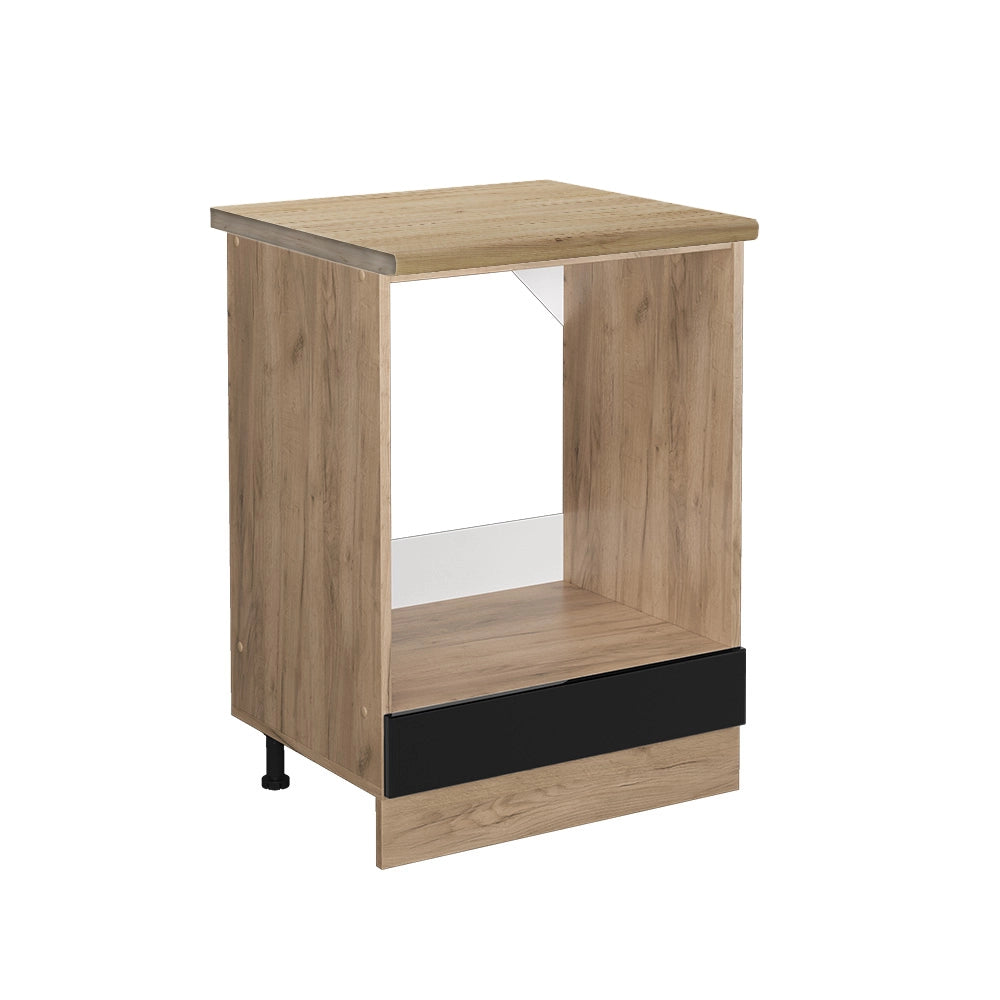 Vicco Mobile per forno da incasso Nero lucido 60 cm , PL Rovere