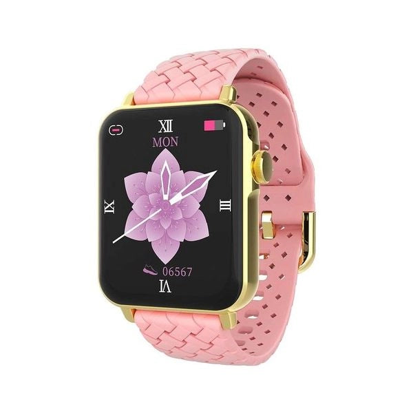 Smartwatch smarty sw035c02 classic gold e pink