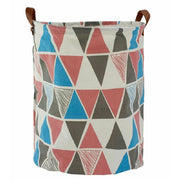 Trade Shop - Cesto Sacco Portabiancheria Bagno Pieghevole Con Manici In Tessuto Rombi 10523 -