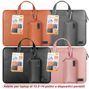 Trade Shop - Custodia Borsa In Pu Pochette Per Laptop Pc Notebook Portatile 13,3" - 14" P3505 -
