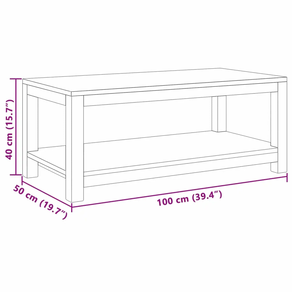 Tavolino da salotto Naturale 100 x 50 x 40 cm 42024252