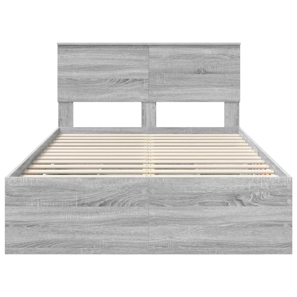 Struttura del letto con cassetto Grigio Sonoma 120 x 190 cm 3408003