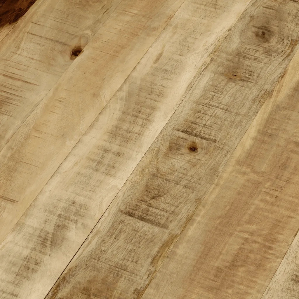 Tavolino da CaffÃ¨ in Legno Massello Grezzo di Mango 65x32 cm