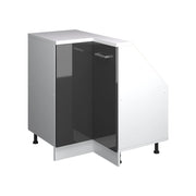 Vicco Mobile cucina angolare per sottotetto Antracite lucido 75.6 cm con 1 porta