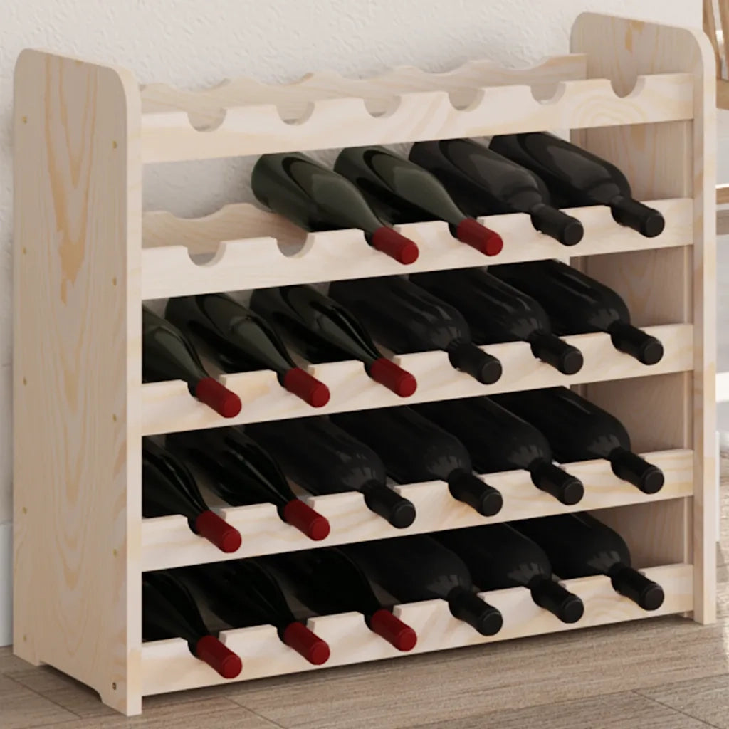 Portavini 67,5x25x60 cm in Legno Massello di Pino CFW2331145