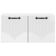 Mobile Porta TV da Muro Bianco Lucido 59,5 x 31 x 30 cm 899049