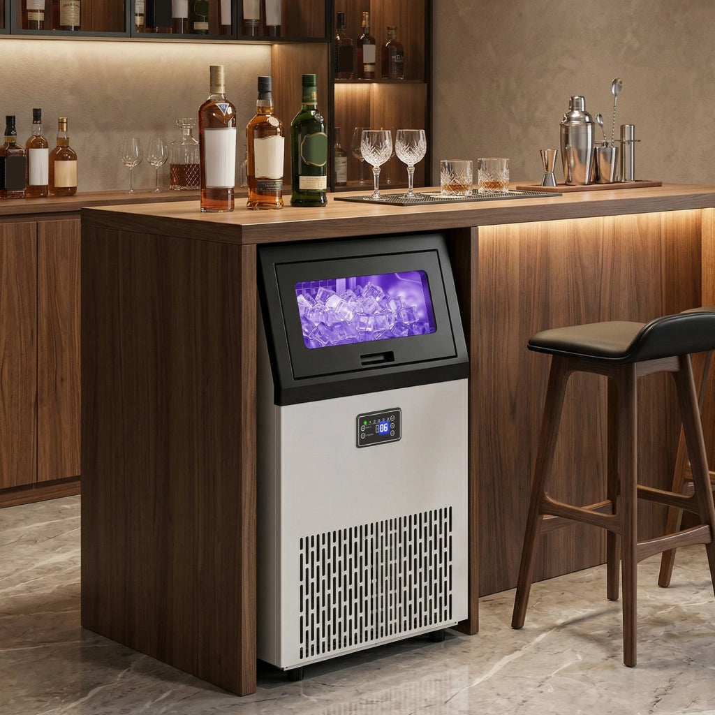 Macchina per Ghiaccio Professionale ¨C Xylo ¨C 55kg/24h Acciaio Inox con Deposito 13kg
