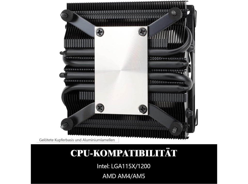 Dissipatore CPU Compatto da 47 mm con Ventola PWM da 90 mm 4 Tubi di Calore Compatibile con AMD AM4 e Intel LGA 1700 1150 1151 1200 Thermalright AXP90-X47