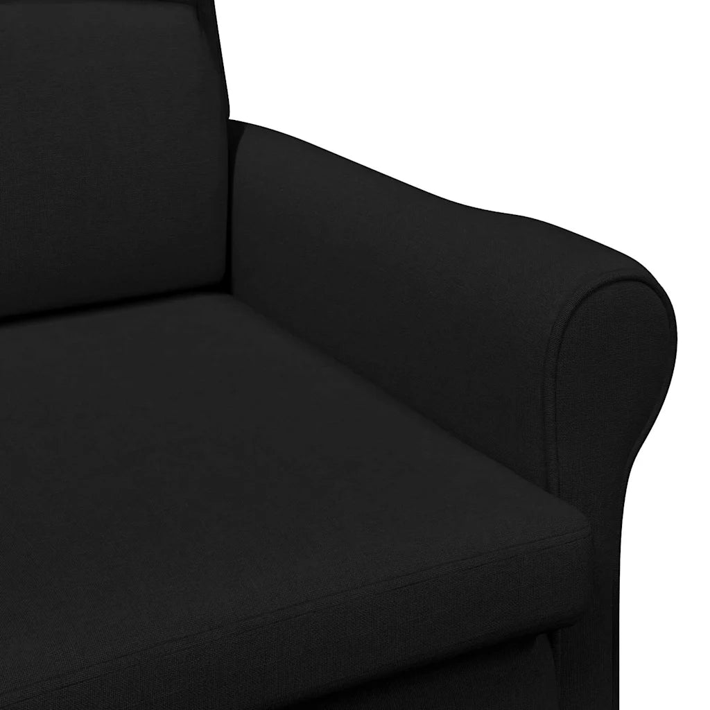 Divano Sedia-Poltrona-Poltroncina Nero Tessuto 814265