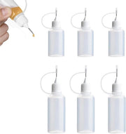 Set di flaconi per incollaggio 6 pezzi per incollaggi precisi - Flaconi a dosatore, flaconi a compressione, flaconi a spruzzo - Flaconi in plastica - DIY - 5 ml/10 ml