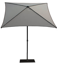 Ombrellone da Giardino 2x2 m Palo Ø38 mm in Alluminio Tessuto Dralon Acrilico Border Bianco