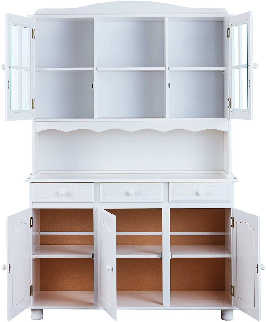Madia Presezzo, Credenza 6 Ripiani, 130x32x198h cm Bianco