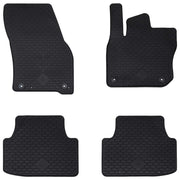 Tappetino per Auto 4 pcs Nero Gomma 42029137