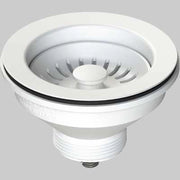 PILETTA PER LAVELLI CON TAPPO CESTELLO BIANCO  Ø 114     L.B PLAST