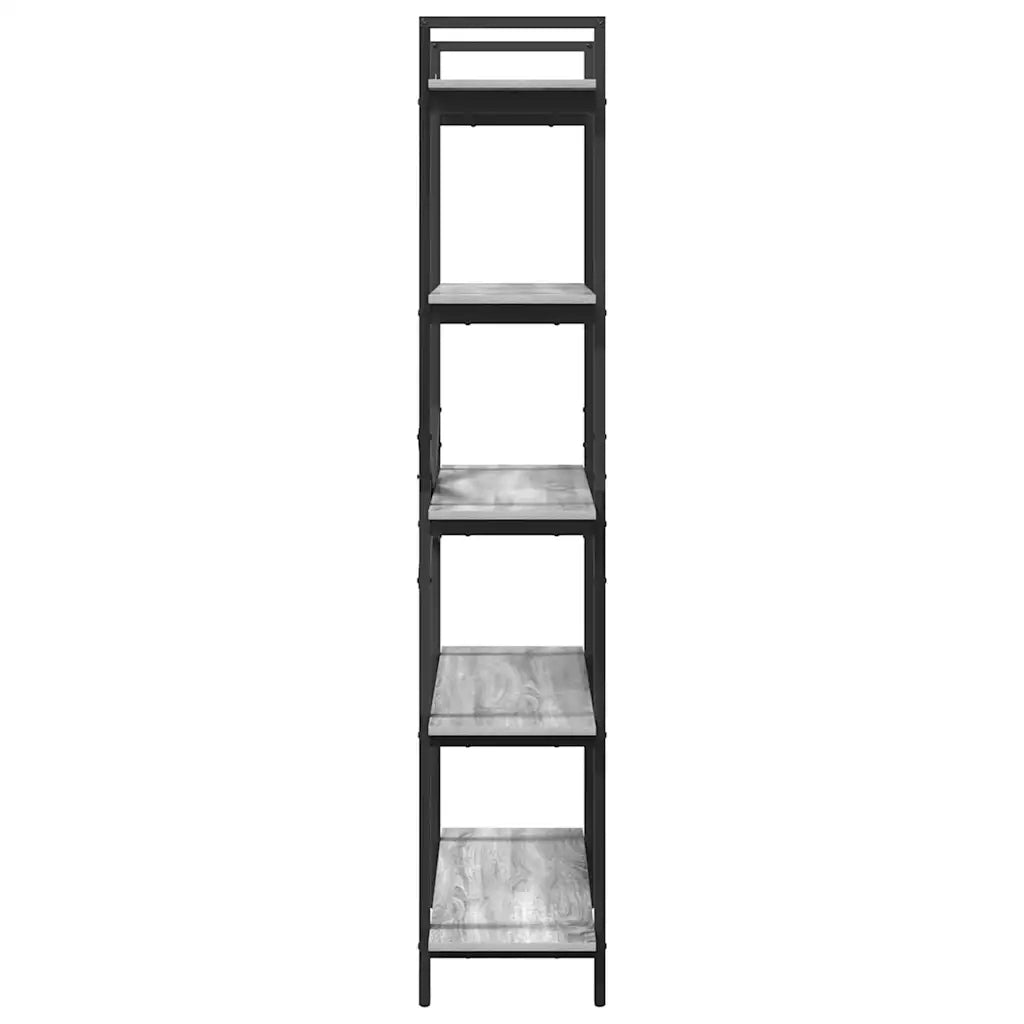 Libreria-Scaffale per Libri-Mobile di Stoccaggio Grigio Sonoma 100 x 33,5 x 178 cm Legno multistrato