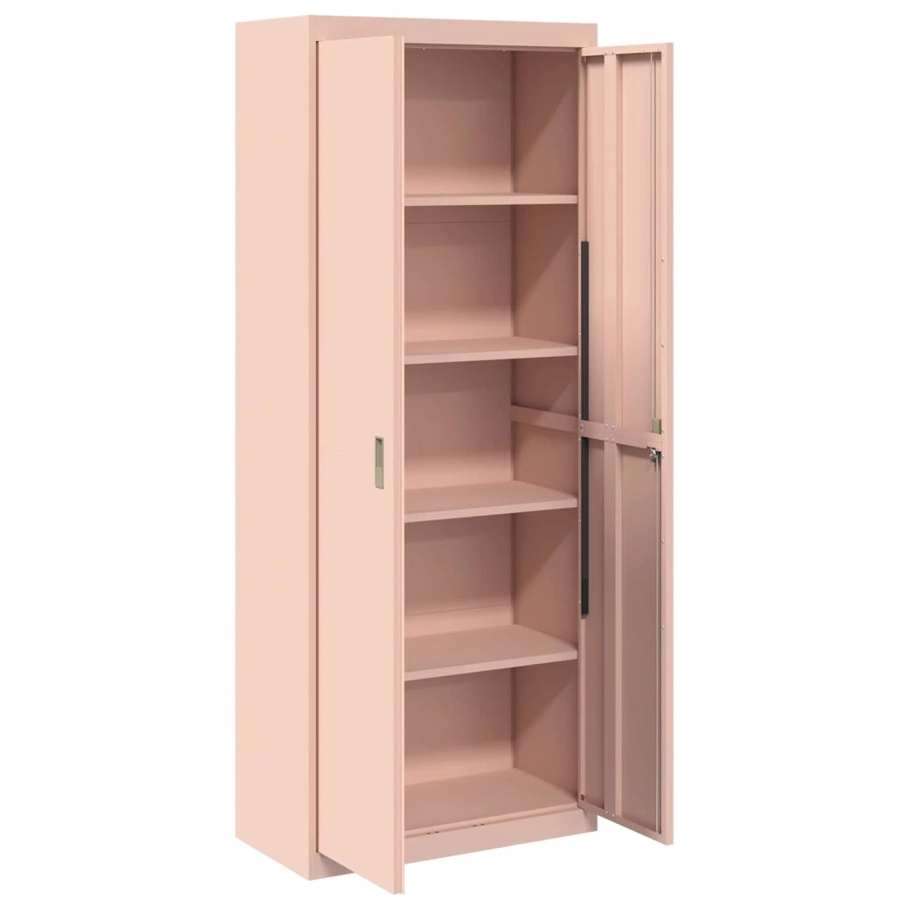 Armadio Rosa 80 x 40 x 200 cm Acciaio