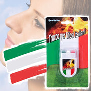 Trade Shop - Trucco Per Tifosi Bandiera Italia Italiana 4x6cm Stick Make Up Viso Calcio Sport -
