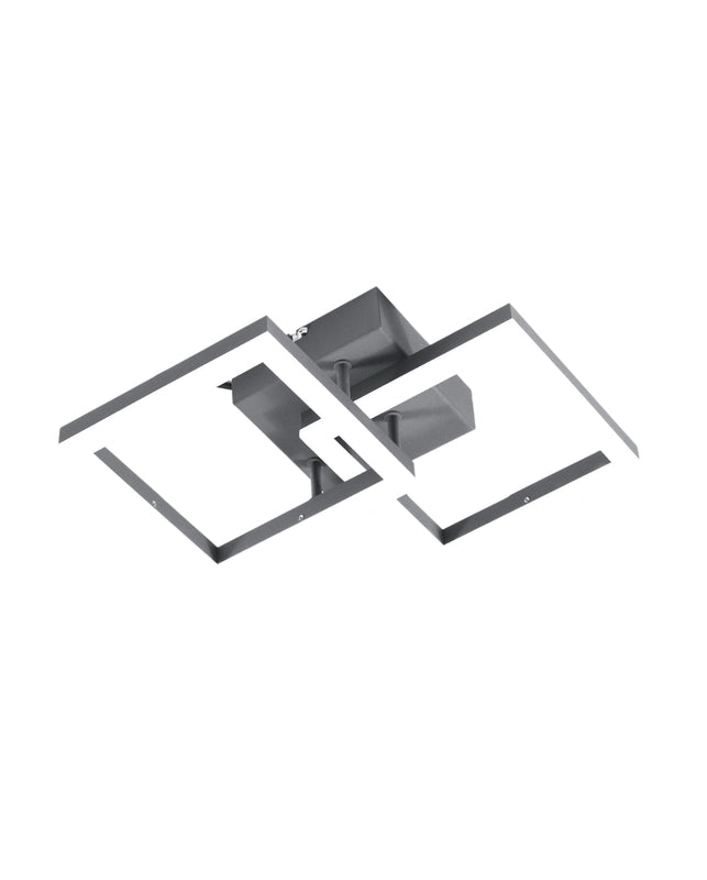 Plafoniera BARD a led moderna 21W antracite 3394-28-282 Fabas Luce