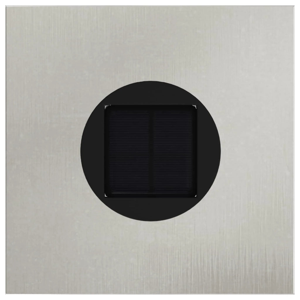 Faro LED solare per sentieri 2 pz Argento Acciaio inossidabile CFW8023822
