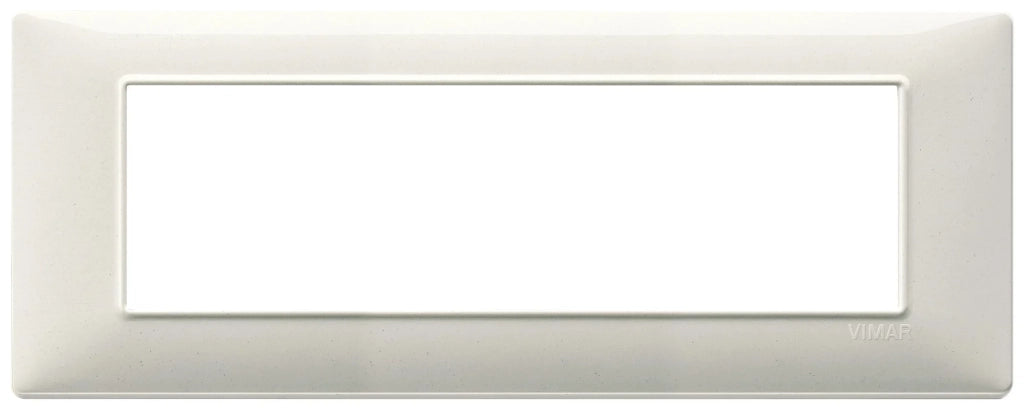 Vimar Plana placca 7 moduli colore bianco granito 14657.06
