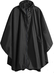 Impermeabile da pioggia per adulti - cappuccio outdoor acqua resistente con chiusura a righello - unisex L/XL