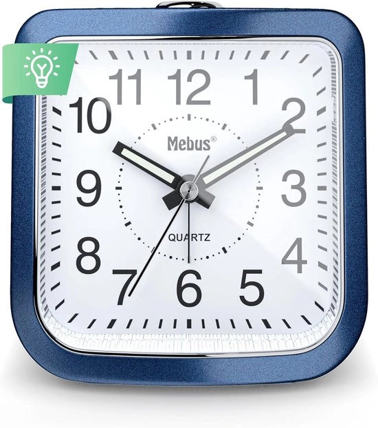 Orologio da parete - Stile, illuminante maniglia - 1 pezzo - Blu