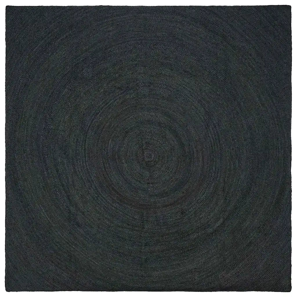 Tappeti per area Quadrato Grigio scuro 200 x 200 cm Juta