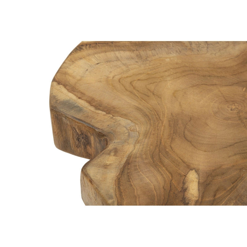 Sgabello Kursi In Teak Riciclato cm ø 35x45 (pezzi Unici - Non Ripiani In Serie)