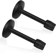 Stopper per Porta in Alluminio con Montaggio a Parete 10 cm con Bumper di Gomma Assorbente del Suono