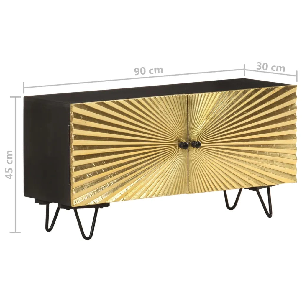 Mobile Porta TV 90x30x45 cm in Legno Massello di Mango 322681