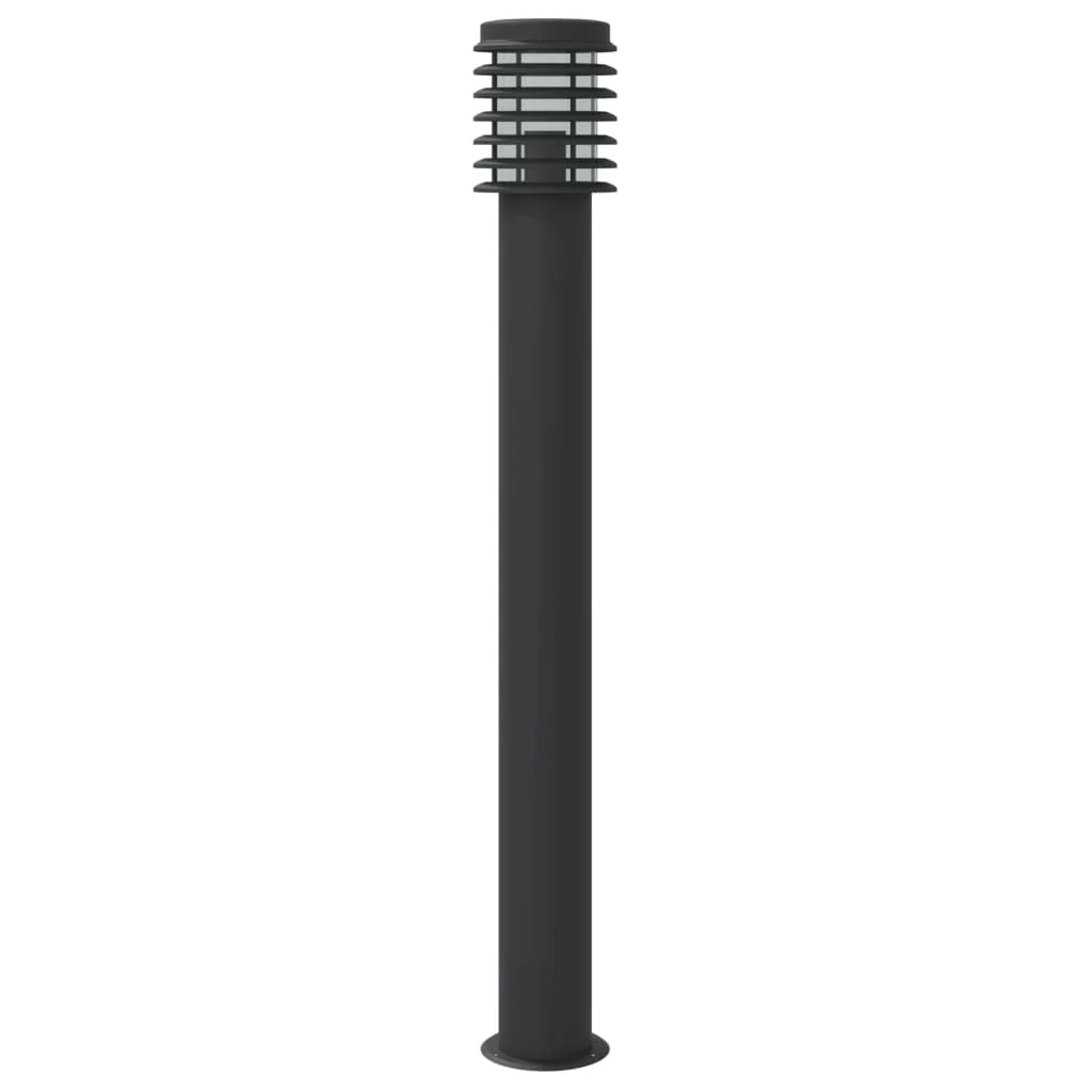 Lampade da terra per esterni 3 pezzi 110 cm acciaio inox nero 02_0042546